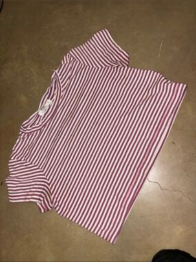 Striped the baby cotton on shirt